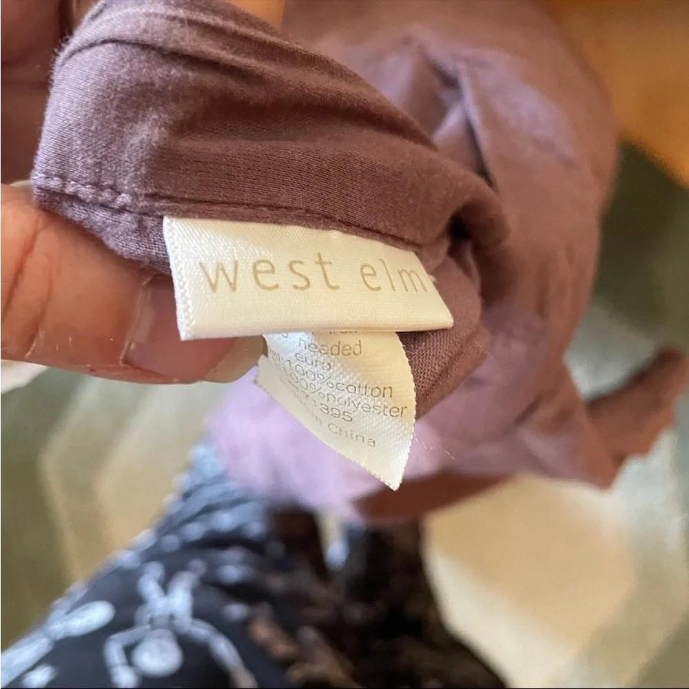 West Elm pillowcase